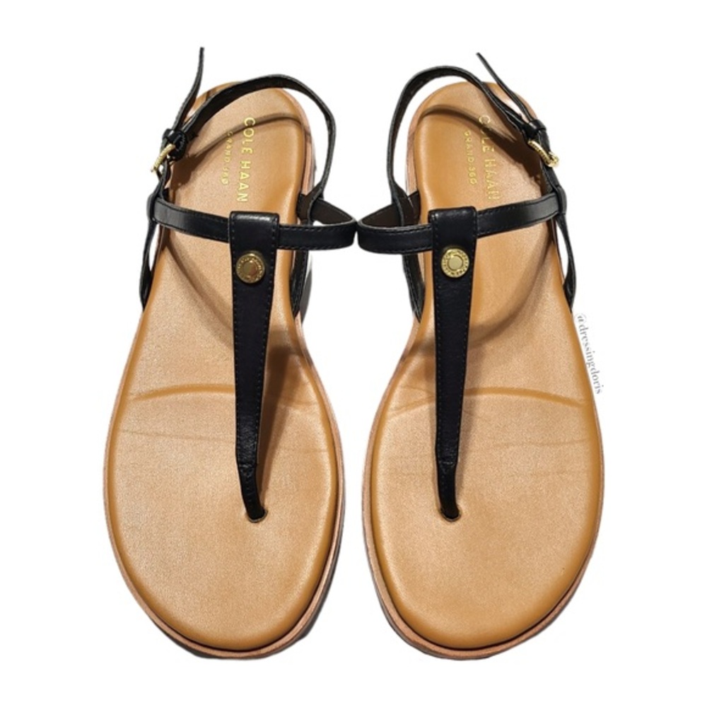 B3G50%off! Cole Haan Leather “Flora” Thong Sandal